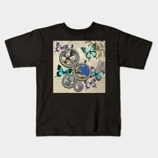 Butterflies and Flowers 01 Kids T-Shirt